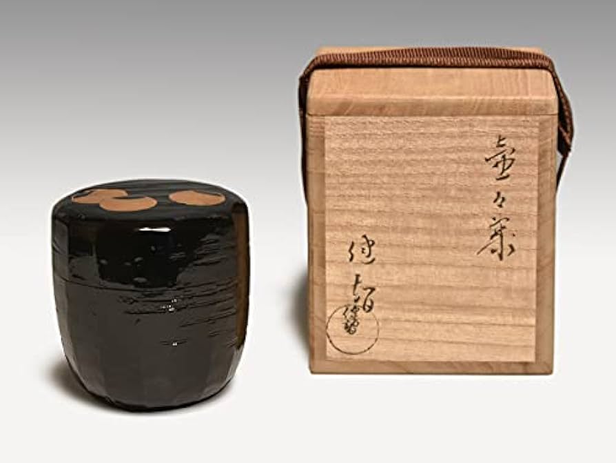 茶道具 田中健智 唐物 うつし 六角 茶入 美品(K-A205) 茶道具 田中健智 唐物 うつし 六角 茶入 美品(K-A205)